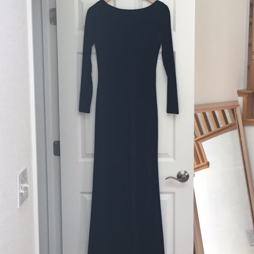 Ralph Lauren Black Velvet Dress S